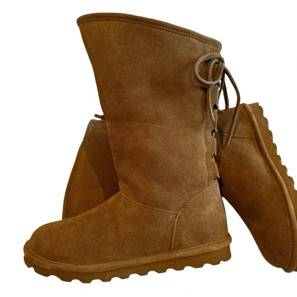 Bear Paw Phylly Brown Suede Boots